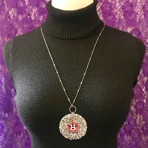 Houston Astros 36” H-Town Logo Rhinestone Necklace